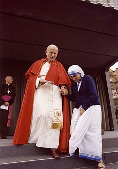 Мать Тереза и Папа Римский