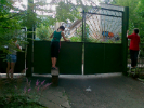 Реставрация ворот в Ботаническом саду ТвГУ